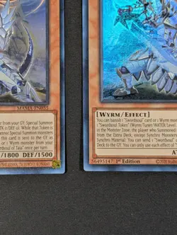 Yugioh TCG - 2x Swordsoul of Taia - MAMA-EN035 - 1st Edition Ultra Rare - 2022 - Image 4