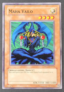 Yugioh TCG - Maha Vailo - DLG1-EN054 - LP - Common Unlimited Ed Spellcaster 2008 - Image 1