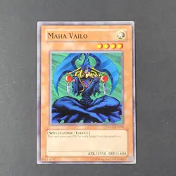 Yugioh TCG - Maha Vailo - DLG1-EN054 - LP - Common Unlimited Ed Spellcaster 2008 - Image 2