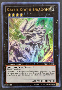 Yugioh TCG - 1x Kachi Kochi Dragon - YZ01-EN001 - LP/MP - Limited Edition Promo - Image 1