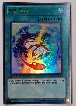 Yugioh TCG - XYZ Gift - PHSW-EN049 - NM - Super Rare - 1st Ed - Holo - 2011 - Image 1