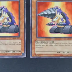 Yugioh TCG - 2x Drillroid - CRV-EN009 - Unlimited - Common - LP - Monster - 2005 - Image 3