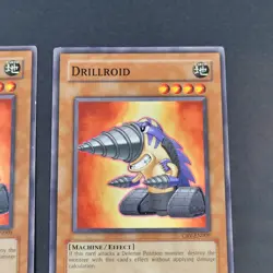 Yugioh TCG - 2x Drillroid - CRV-EN009 - Unlimited - Common - LP - Monster - 2005 - Image 4