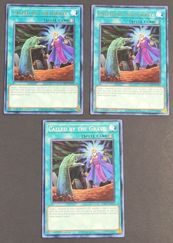 Yugioh - 3x Called by the Grave - 2x MAGO-EN156 + SDAZ-EN029 - LP - 1st - 2020 - Image 1