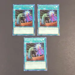 Yugioh - 3x Called by the Grave - 2x MAGO-EN156 + SDAZ-EN029 - LP - 1st - 2020 - Image 2