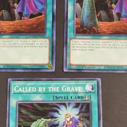 Yugioh - 3x Called by the Grave - 2x MAGO-EN156 + SDAZ-EN029 - LP - 1st - 2020 - Image 3