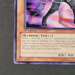 Yugioh TCG - 3x Doppelwarrior - STOR-EN002 - NM/LP - Rare - 1st Ed, Warrior 2011 - Image 3