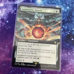 Summoning Materia (REGULAR) x1 - MTG Final Fantasy Commander FIC #124 - Image 1