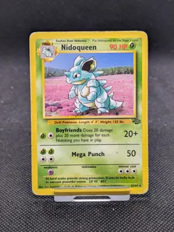 Nidoqueen 23/64 Non Holo Jungle Set Rare Pokemon Card WOTC Played - Image 1