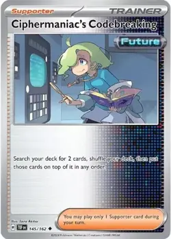 CIPHERMANIAC'S CODEBREAKING -UNCOMMON - TEMPORAL FORCES - POKEMON CARD - 142/162 - Image 1
