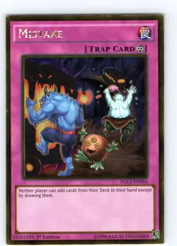 Yu-Gi-Oh TCG Mistake PGL3-EN096 1st Edition Gold Rare Card NM - Image 1