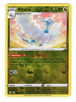 Pokemon TCG Altaria SWSH Evolving Skies 106/203 Reverse Holo Rare Card NM - Image 1