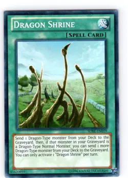 Yu-Gi-Oh TCG Dragon Shrine SDBE-EN019 Unlimited Super Rare Card NM - Image 1