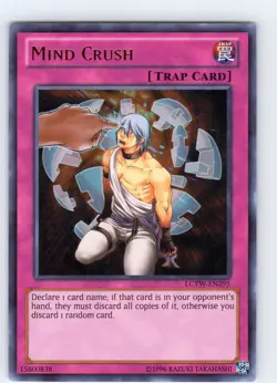Yu-Gi-Oh TCG Mind Crush LCYW-EN295 Unlimited Ultra Rare Card NM - Image 1