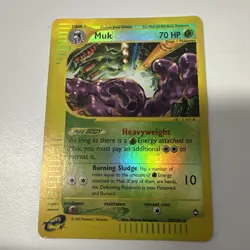 Muk Pokemon Card TCG ENG E-Series Aquapolis H17/H32 Holo Rare Vintage - Image 2