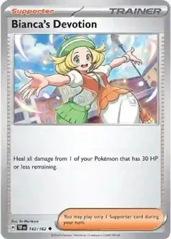 BIANCA'S DEVOTION - UNCOMMON - TEMPORAL FORCES - POKEMON CARD - 142/162 - Image 1