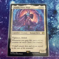 Minwu, White Mage (REGULAR) x1 - MTG Final Fantasy FIN #26 - Image 1