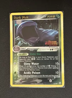 DARK MUK 16/109 REVERSE FOIL STAMPED EX TEAM ROCKET RETURNS POKEMON CARD - Image 1
