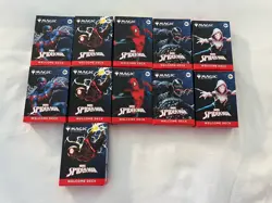 11 Packs! Magic The Gathering Spider-Man Starter Deck 2025 SDCC MTG Wizards - Image 1