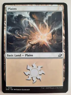 Plains #0268 Edge of Eternities MTG Magic Basic Land NM X 4 copies - Image 1