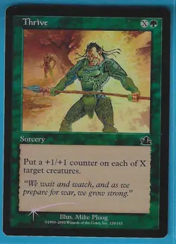 Magic MTG - Prophecy "Thrive" FOIL X1 - Image 1