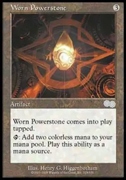 Worn Powerstone - Medium Play MTG Urza's Saga - Image 1