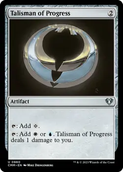 Talisman of Progress PL/MP, English MTG Commander Masters - Image 1