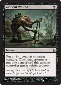 Virulent Wound - Foil NM, English MTG Mirrodin Besieged - Image 1