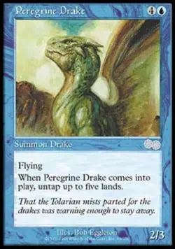 Peregrine Drake - Medium Play MTG Urza's Saga - Image 1