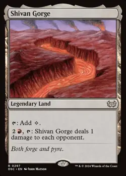 Shivan Gorge NM, English MTG Duskmourn: Commander - Image 1