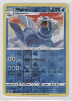 Walrein Reverse Foil Pokemon Sword & Shield Chilling Reign #039 wq8 - Image 1