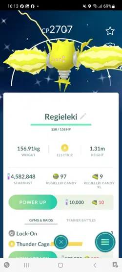 Pokemon Go Legendary Shiny Regieleki ( High CP ) - Image 1