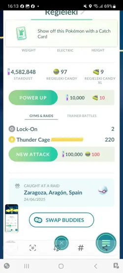 Pokemon Go Legendary Shiny Regieleki ( High CP ) - Image 2