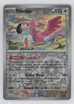 Flamigo Reverse Foil Pokemon SV02: Paldea Evolved #170 wq8 - Image 1