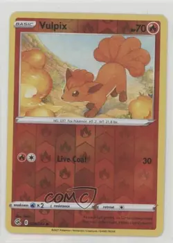 Vulpix Reverse Foil Pokemon Sword & Shield Fusion Strike #029 wq8 - Image 1