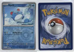 Marill Reverse Foil Pokemon SV02: Paldea Evolved #044 wq8 - Image 3