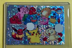 PIKACHU MEOWTH EEVEE Squirtle Charmander Pokemon Vending Prism Sticker NM Foil - Image 1