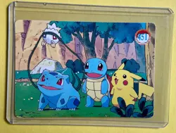 PIKACHU MEOWTH EEVEE Squirtle Charmander Pokemon Vending Prism Sticker NM Foil - Image 2