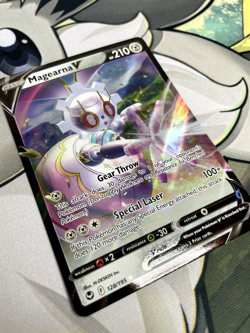 Pokemon TCG: Magearna V 128/195 Swsh12: Sword & Shield - Silver Tempest Holo - Image 2