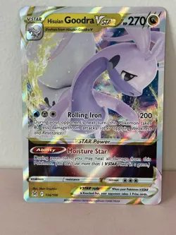 Pokemon Hisuian Goodra VSTAR 136/196 Lost Origin Sword & Shield ULTRA RARE - Image 1