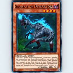 Yugioh Souleating Oviraptor SR04-EN002 Unlimited Super Rare Holo - NM 💎 - Image 1