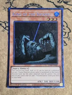 Yugioh King of the Swamp JUSH-EN046 1st Edition Collector's Rare NM - Image 1