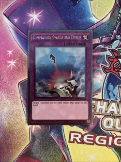 (YBL) Yugioh Compulsory Evacuation Device NKRT-EN044 Platinum Rare Limited LP - Image 1