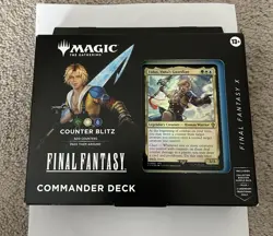 Magic MTG Final Fantasy X Counter Blitz Tidus Commander Deck Sealed - Image 1