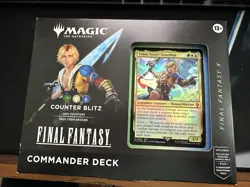 Magic MTG Final Fantasy X Counter Blitz Tidus Commander Deck Sealed - Image 1