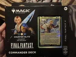 Magic MTG Final Fantasy X Counter Blitz Tidus Commander Deck Sealed - Image 1