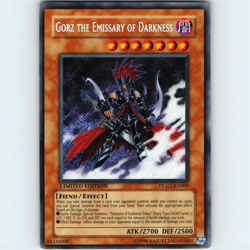 Yugioh Gorz The Emissary Of Darkness DLG1-EN000 Limited Ed Secret Rare - NM 💎 - Image 1