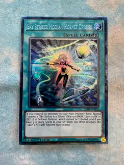 YUGIOH SKY STRIKER MECHA - HORNET DRONES COLLECTORS RARE NEAR MINT JUSH-EN053 - Image 1