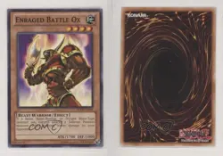 Enraged Battle Ox Unlimited YuGiOh Seto Kaiba Duelist Pack #DPKB-EN018 2010 0x1 - Image 3