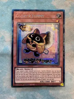 YUGIOH COOKY YUMMY COLLECTORS RARE 1ST NEAR MINT JUSH-EN017 - Image 1